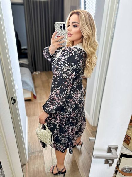 Платье с воротником 7007 фото