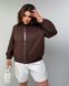 Женский замшевый бомбер на молнии 71399 фото 1